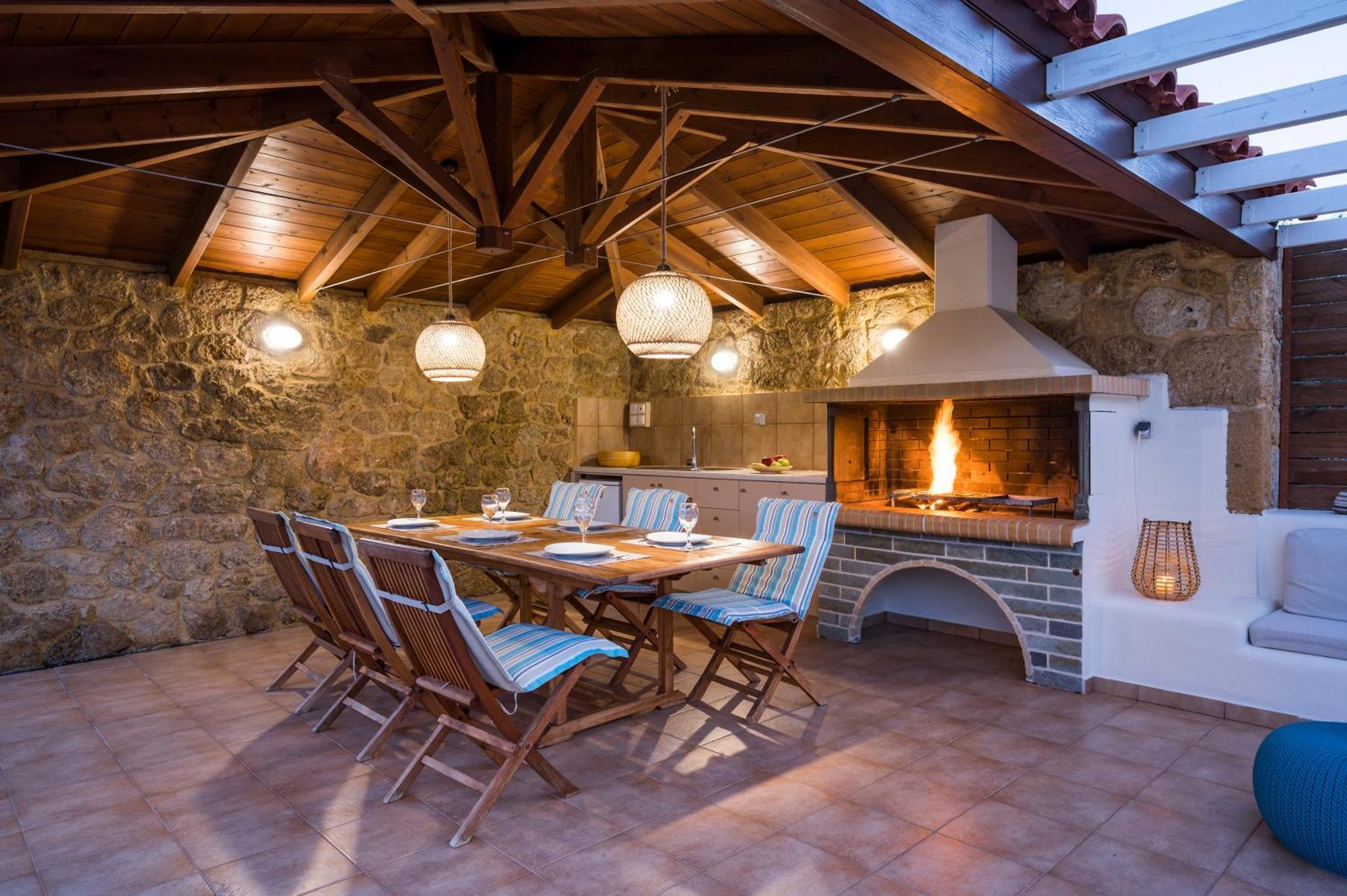 Villa Georgia Heated Pool & Jet-Tub Kolimvarion Bagian luar foto