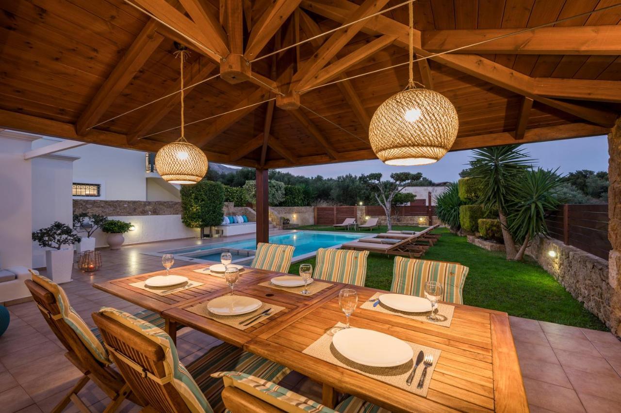 Villa Georgia Heated Pool & Jet-Tub Kolimvarion Bagian luar foto