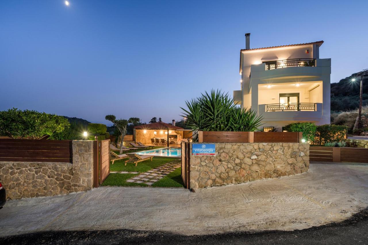 Villa Georgia Heated Pool & Jet-Tub Kolimvarion Bagian luar foto